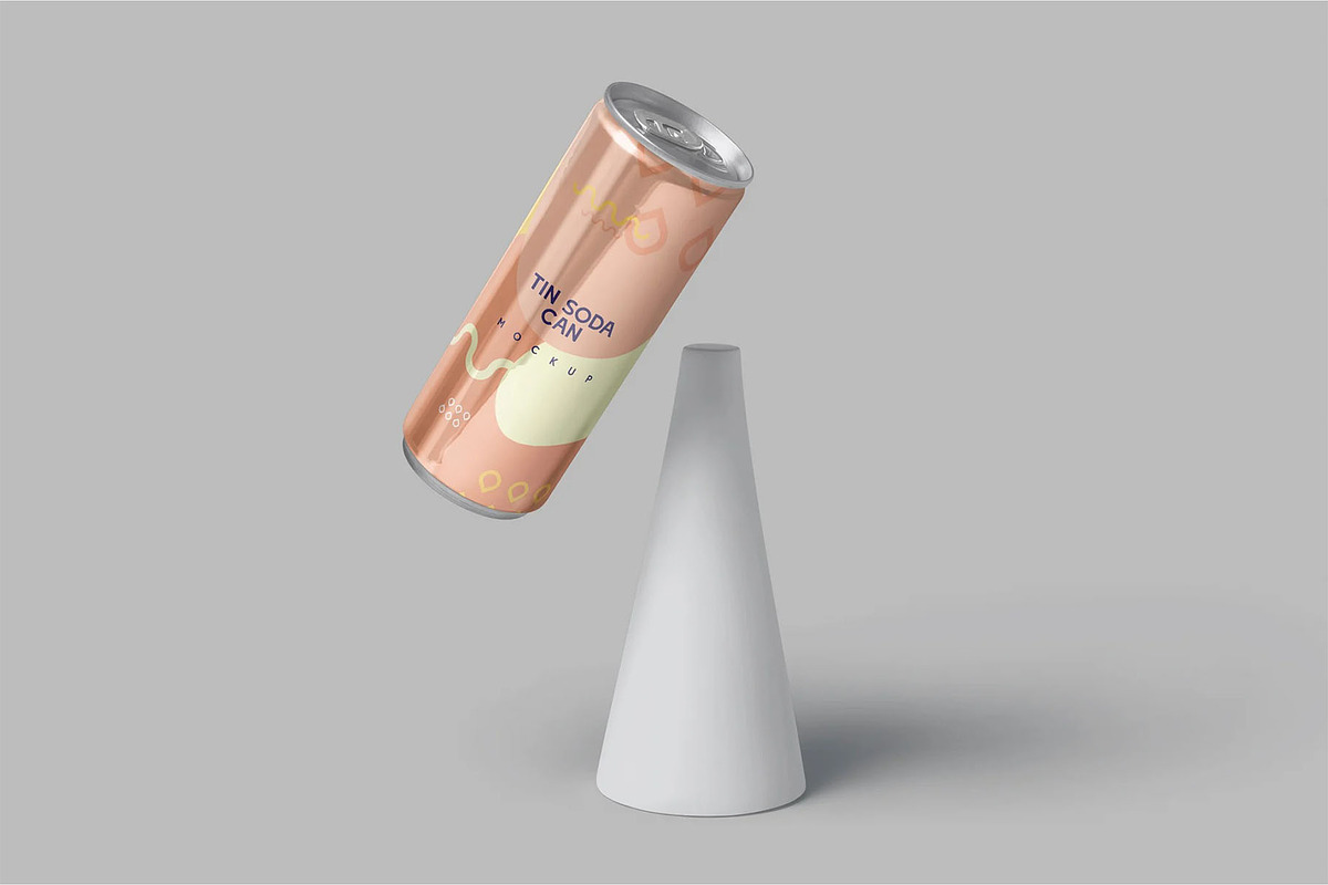 Tin Soda Can Mockups, a Product Mockup by megostudi0 (Photo 2 of 6)