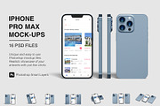 iPhone 13 Pro Max Mockup Bundles, an iPhone Mockup by Graphic Aesthetic (Thumbnail 1 of 22)