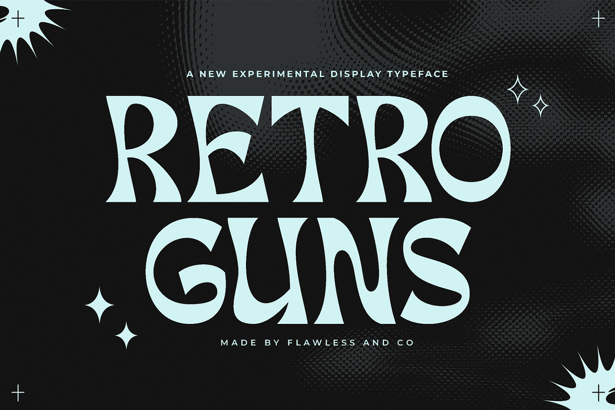 Retro Guns - Display Font Type, a Serif Font by Flawless And Co (Photo 1 of 10)