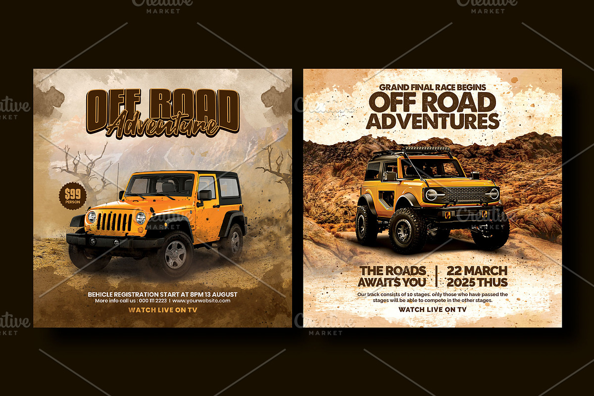 Off-road adventure flyer template, a Flyer Template by Yunus Ahmad (Photo 4 of 4)