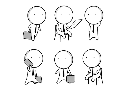 Character icons, Business icons,, an Emoji Icon by JK comics