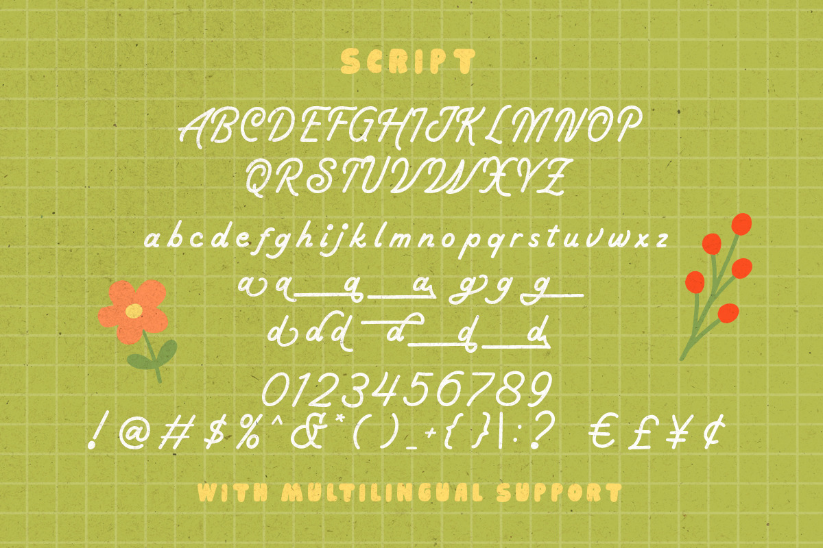 Picky Charm Cute Retro Font Duo, a Handwritten Font by Littlehand (Photo 8 of 9)