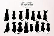 Back of Dogs Silhouettes, Outlines,, an Animal Illustration by Corner Croft (Thumbnail 3 of 4)