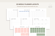 Minimalist Weekly & Goal Planner, a Stationery Template by Atthameeni (Thumbnail 4 of 6)