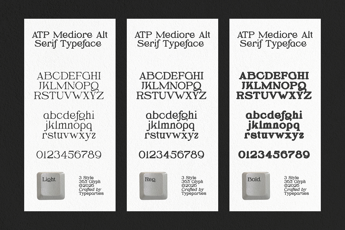 Mediore Alt - Distressed Serif Font, a Serif Font by Typeparties (Photo 7 of 9)