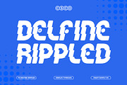 CS Delfine Rippled, a Sans Serif Font by Craft Supply Co. (Thumbnail 1 of 8)