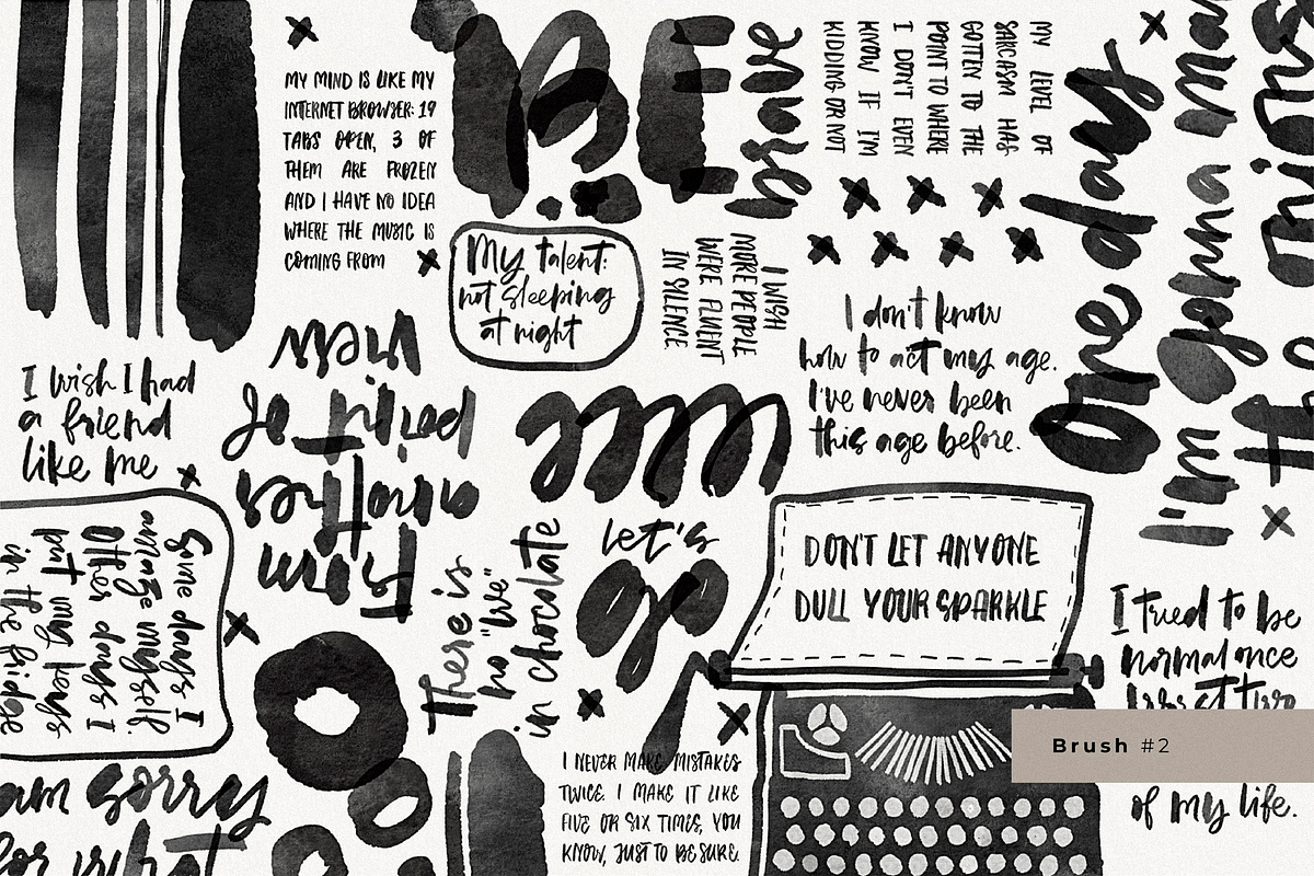 Ink Lettering Brushes for ProCreate, a Brush Add-On by Katsia Liat (Jazwinska) (Photo 3 of 8)