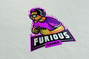 Furious Gamer Esport Logo, a Branding & Logo Template by Silpin (Thumbnail 2 of 3)