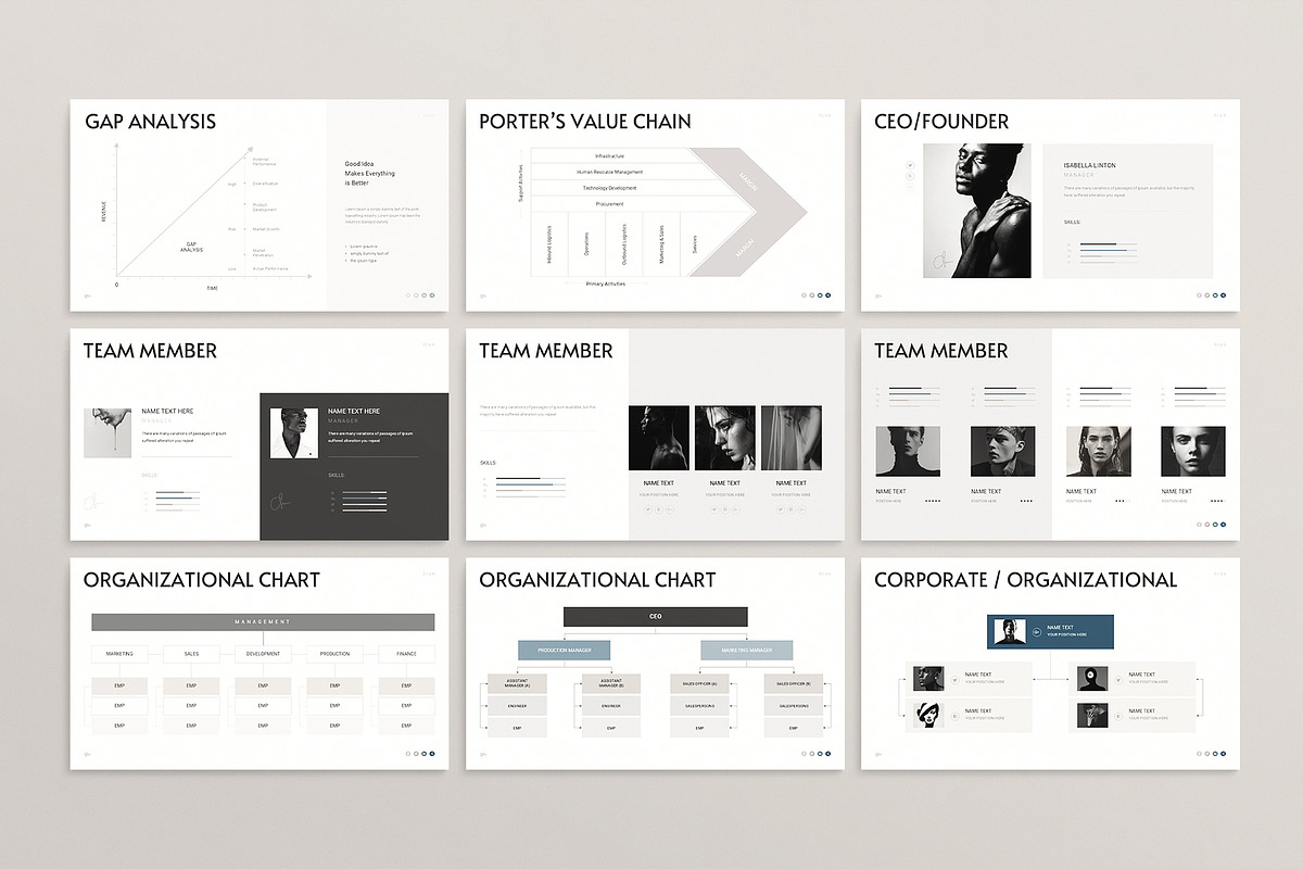 Minimal Business Plan Template Canva, a Presentation Template by ArtisanaAura (Photo 11 of 20)