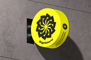 Signboard Round Mock-up, an Advertising Mockup by zippypixelstudio (Thumbnail 9 of 14)