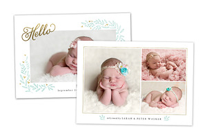 Birth Announcement Template CB089