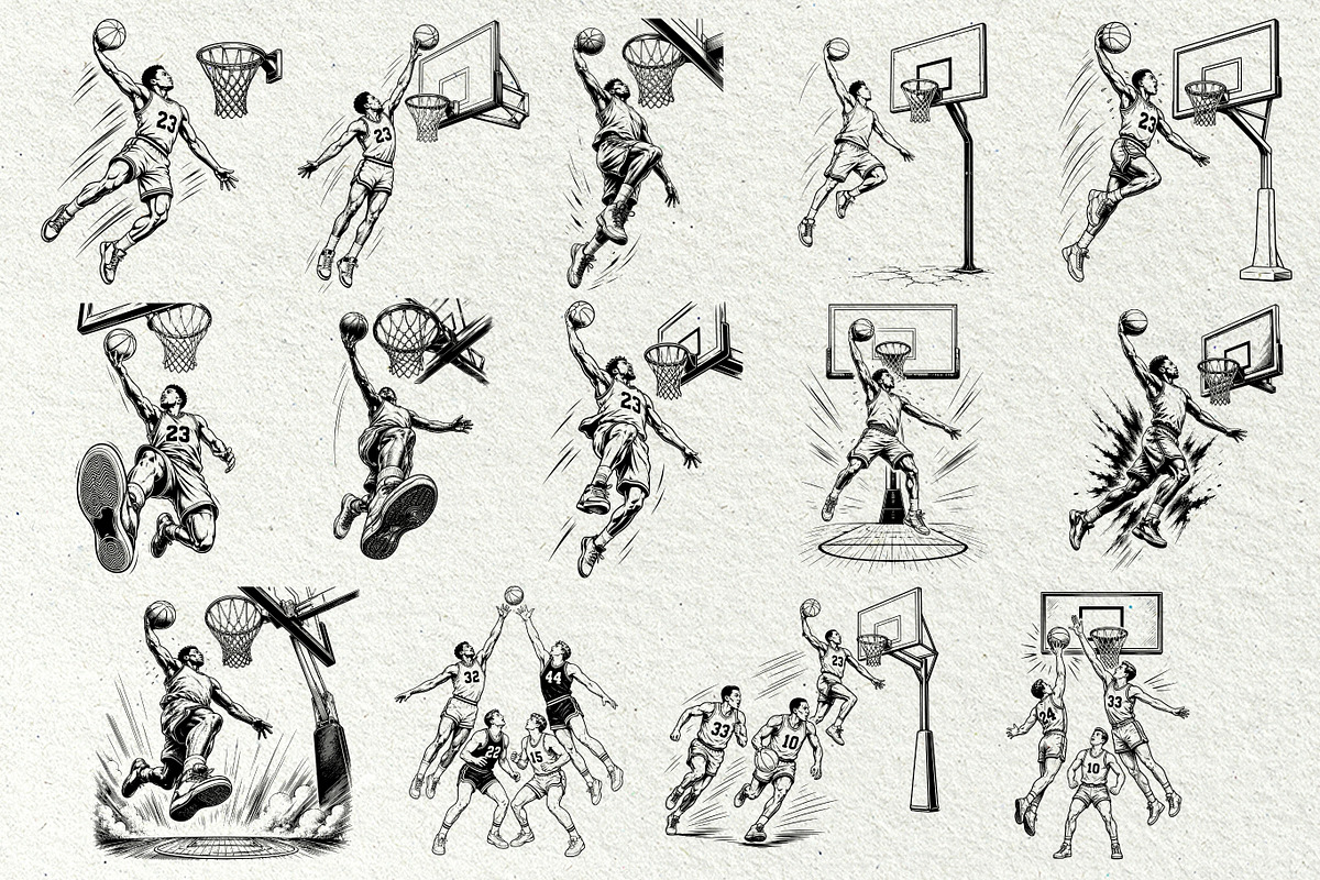 Basketball SVG Graphics, a Sport Illustration by DENIDigitalArtSudio (Photo 6 of 7)
