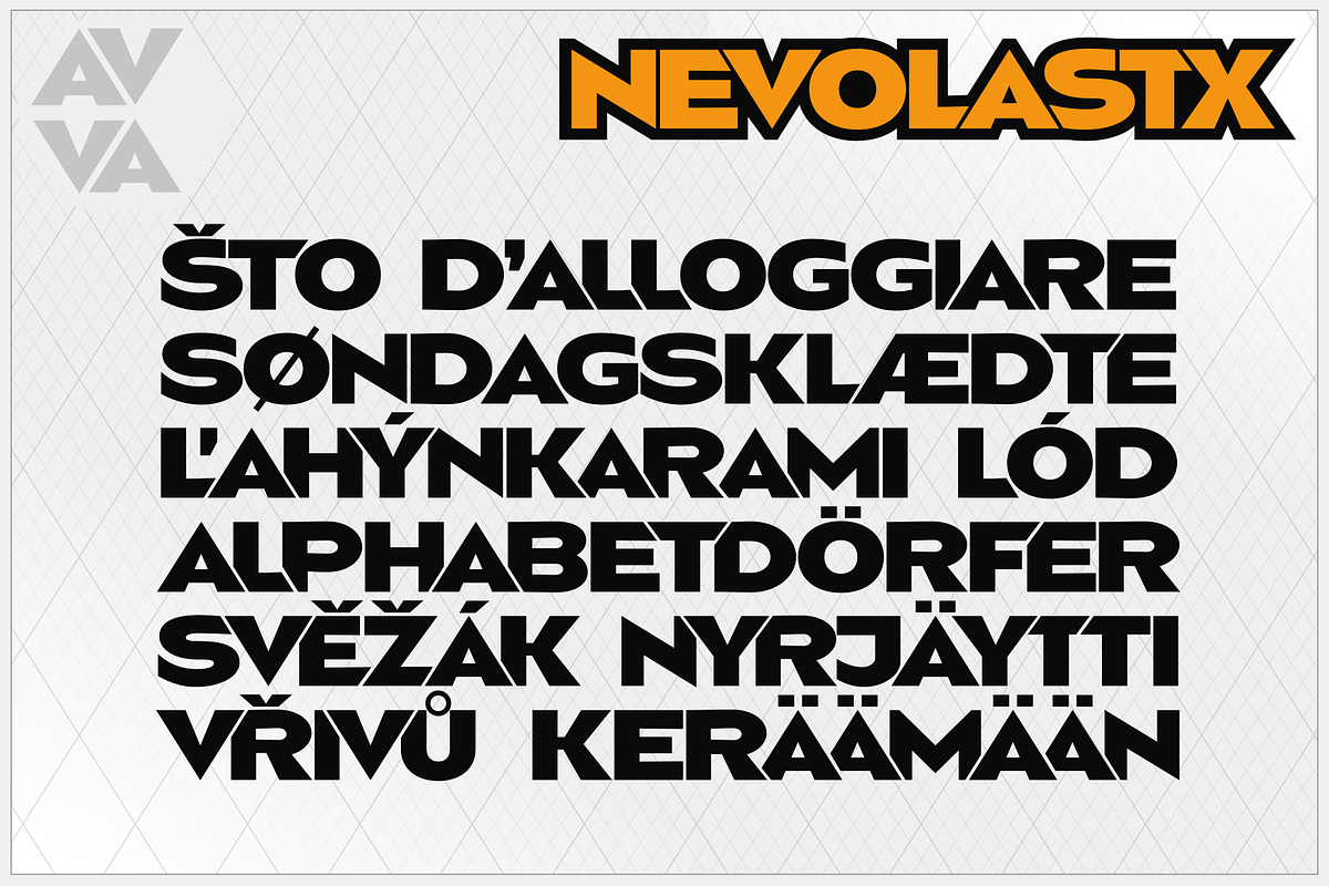 Nevolastx, a Sans Serif Font by glukfonts (Photo 4 of 9)