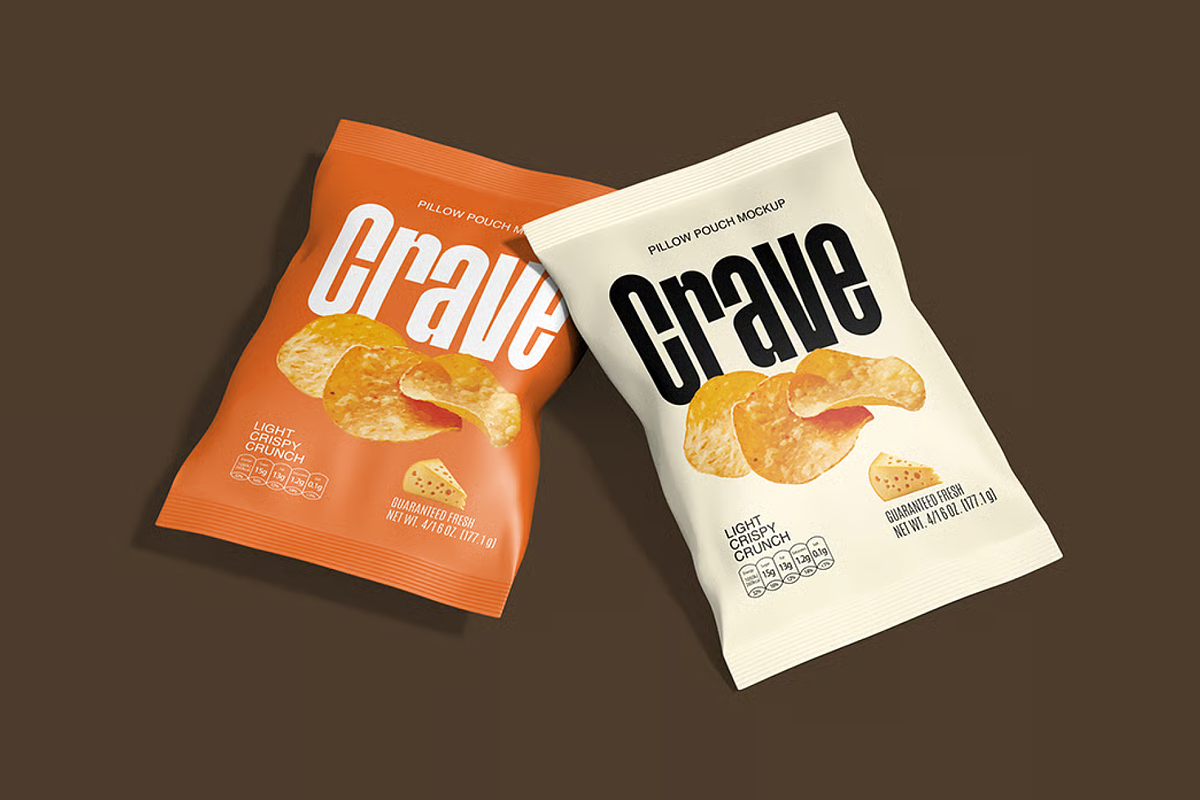 Chips Bag Mockup Pack, a Packaging Mockup by graphicsauce (Photo 4 of 4)