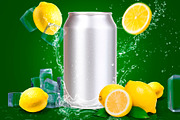 Tin Can Water Droplets Lemon Mockup, a Packaging Mockup by rogeriomarcos (Thumbnail 6 of 6)