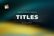 Titles Elegant Cinematic 2 FCPX, a Templates & Theme by Atamotion (Thumbnail 1 of 11)