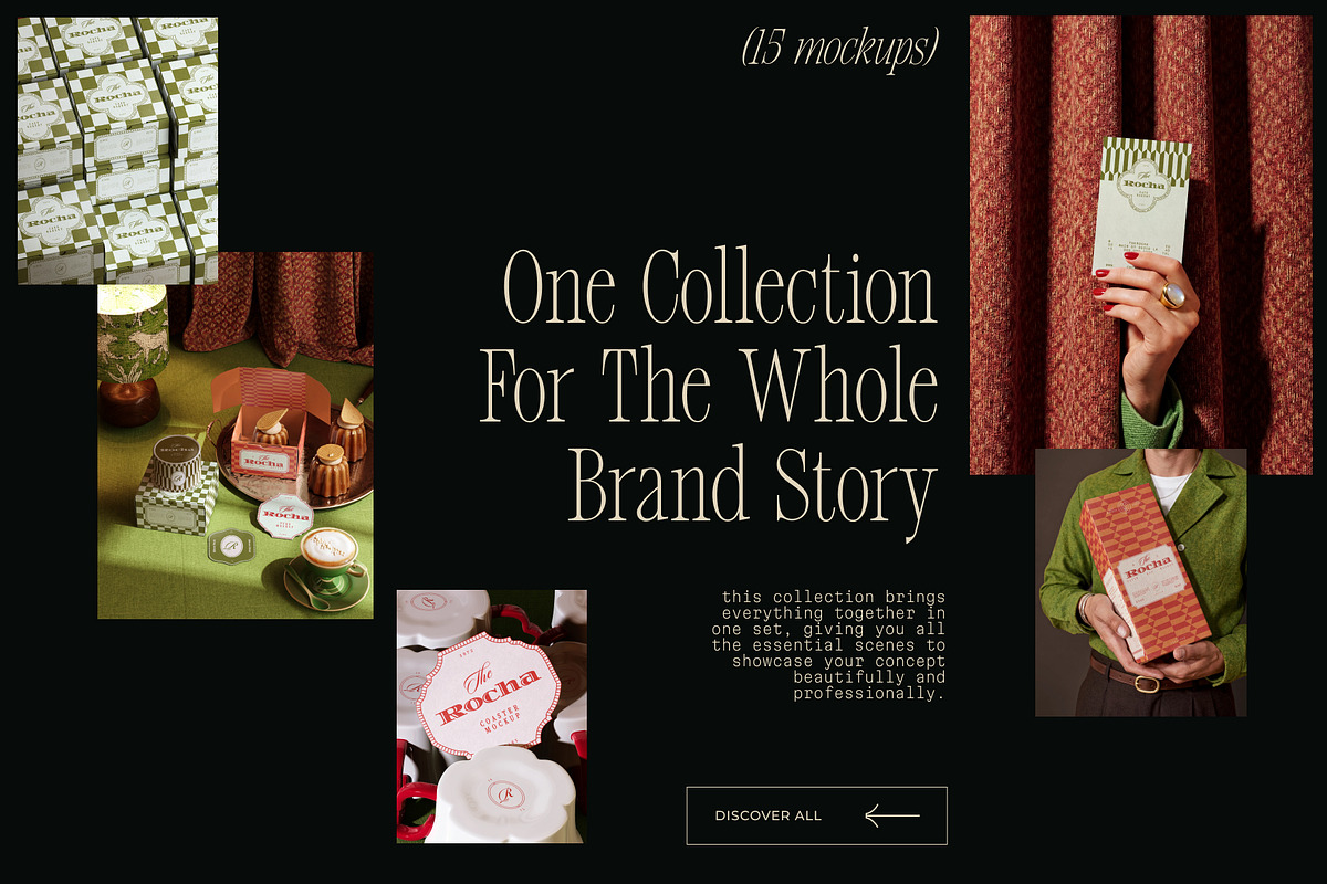 The Rocha – Bakery cafe mockups, a Packaging Mockup by Creatoom (Photo 2 of 8)