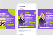 Business Conference Feed Instagram, a Social Media Template by SquidPixey (Thumbnail 3 of 6)
