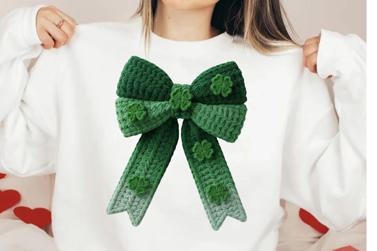 St Patrick’s Day Bow PNG, an Illustration by DreamCafeArt (Photo 6 of 8)