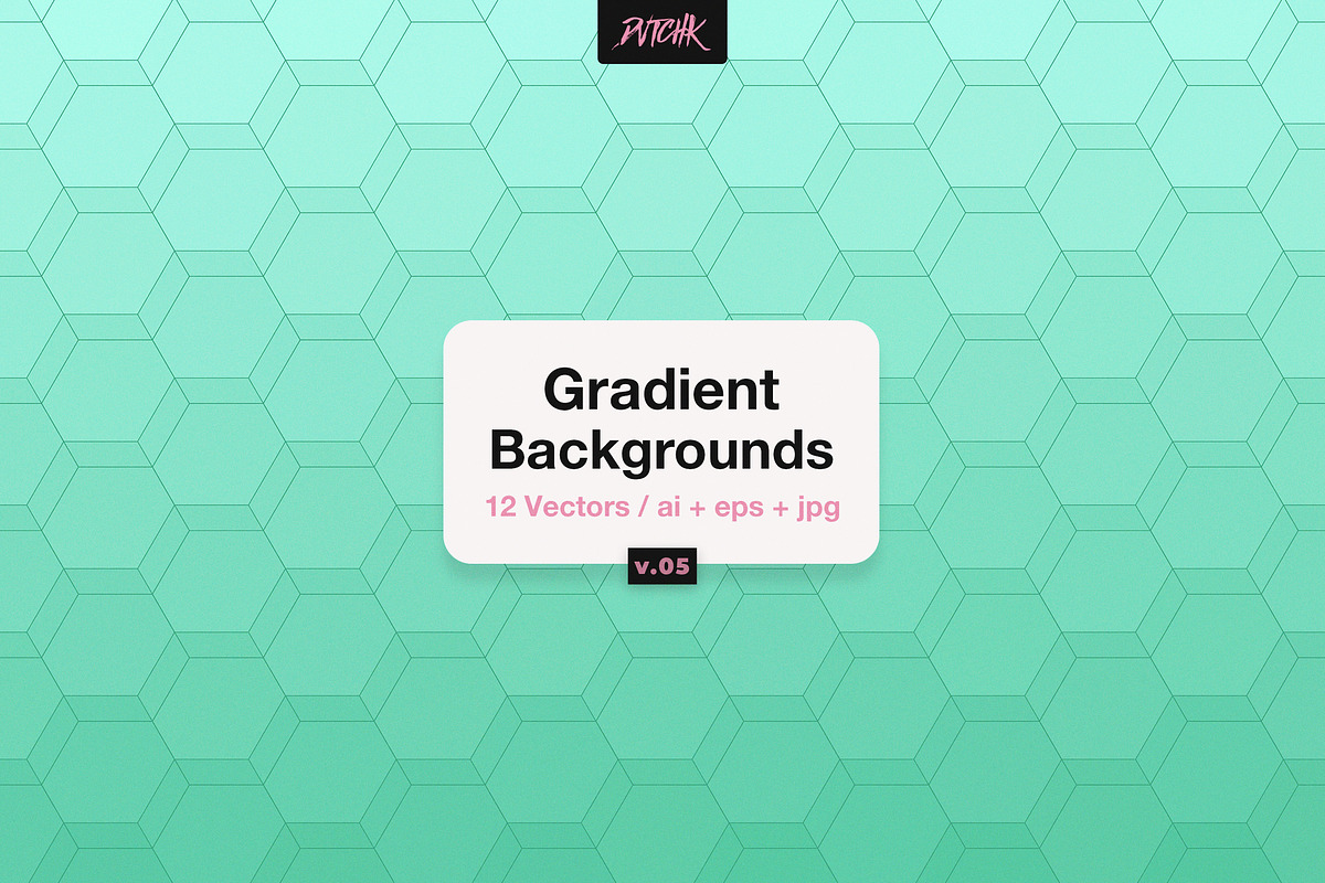 Gradient Hexagonal Backgrounds | V05, a Background Graphic by dvtchk (Photo 1 of 7)