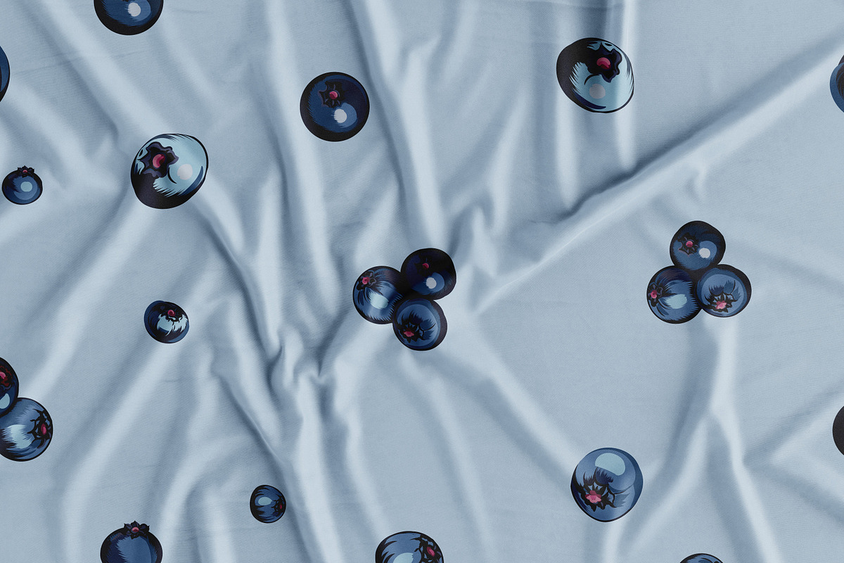 Blueberry vector patterns set, a Pattern Graphic by FleurArt (Photo 10 of 11)