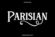 Parisian - Elegant Modern Serif, a Serif Font by Luna Shop (Thumbnail 1 of 7)