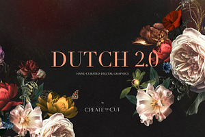 Vintage Floral Clip Art - Dutch 2.0