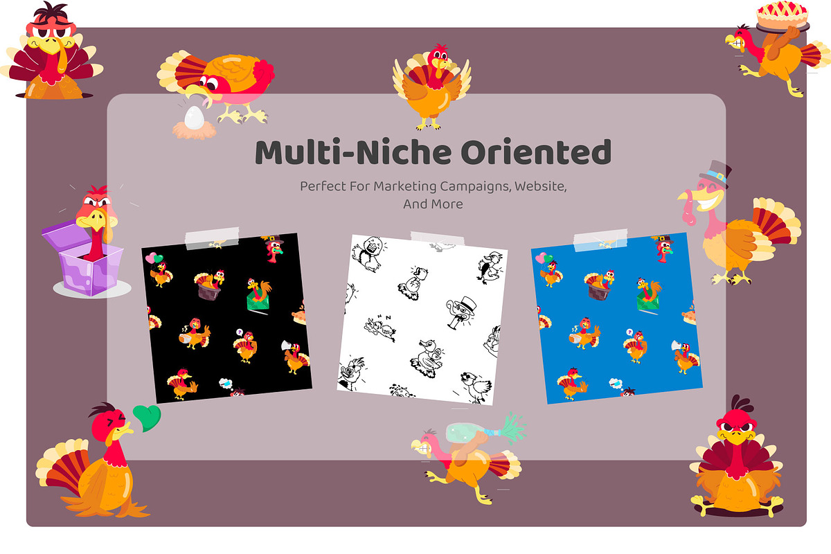 Turkey Cartoon Stickers Set, an Emoji Icon by Vectors Market (Photo 4 of 6)