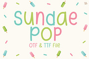 Sundae Pop | Handwriting font, a Handwritten Font by LivelyAutumn11.11 (Thumbnail 1 of 5)