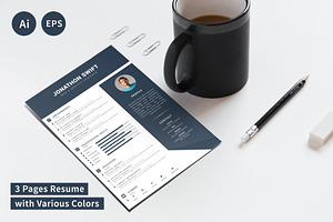 CV/Resume Template 3 Pages