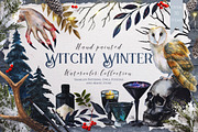 Watercolor Witchy Winter, a Food Illustration by Fluffy Unicorn (Thumbnail 1 of 14)