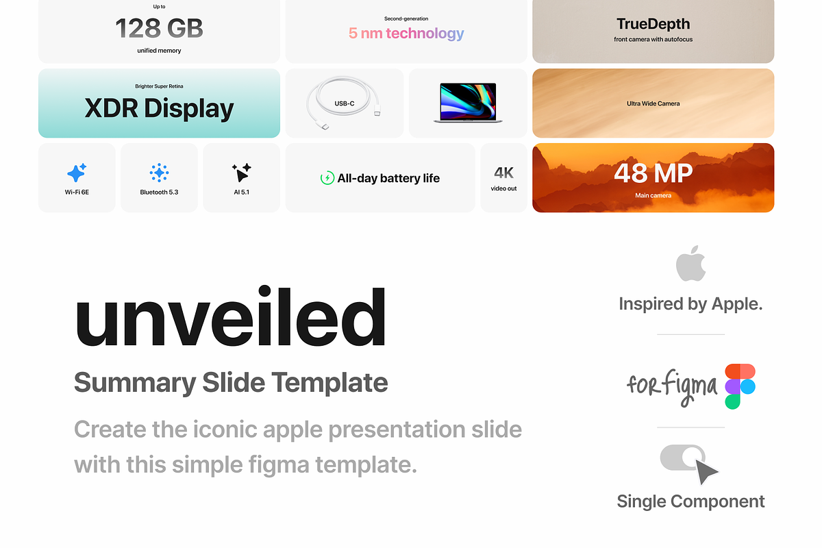 Unveiled - Summary Slide Template, a Presentation Template by 80.design (Photo 1 of 7)