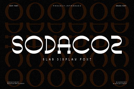 Sodacoz - Slab Font, a Slab Serif Font by QR Design Studio