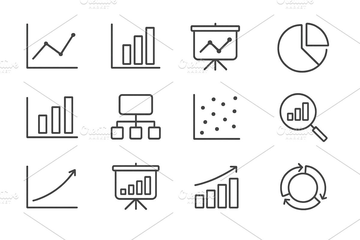 Vector illustration of various data, a Finance Illustration by ZinetroN