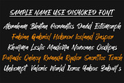 Disyoked - Textured Brush Font, a Font by Arendxstudio (Thumbnail 4 of 8)