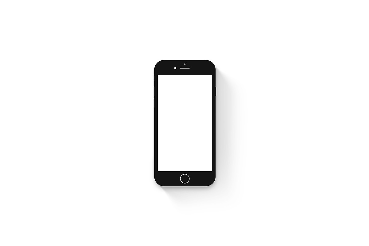 20 Minimalist & Flat Devices Mockups, an iPhone Mockup by Asylab (Photo 75 of 97)