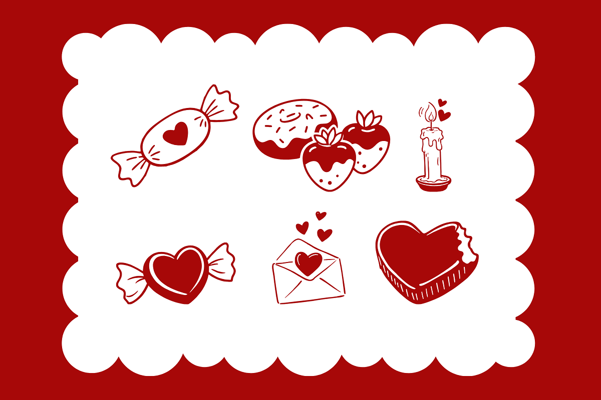 Valentines Vector Illustrations, an Object Illustration by Rasgood (Photo 4 of 9)