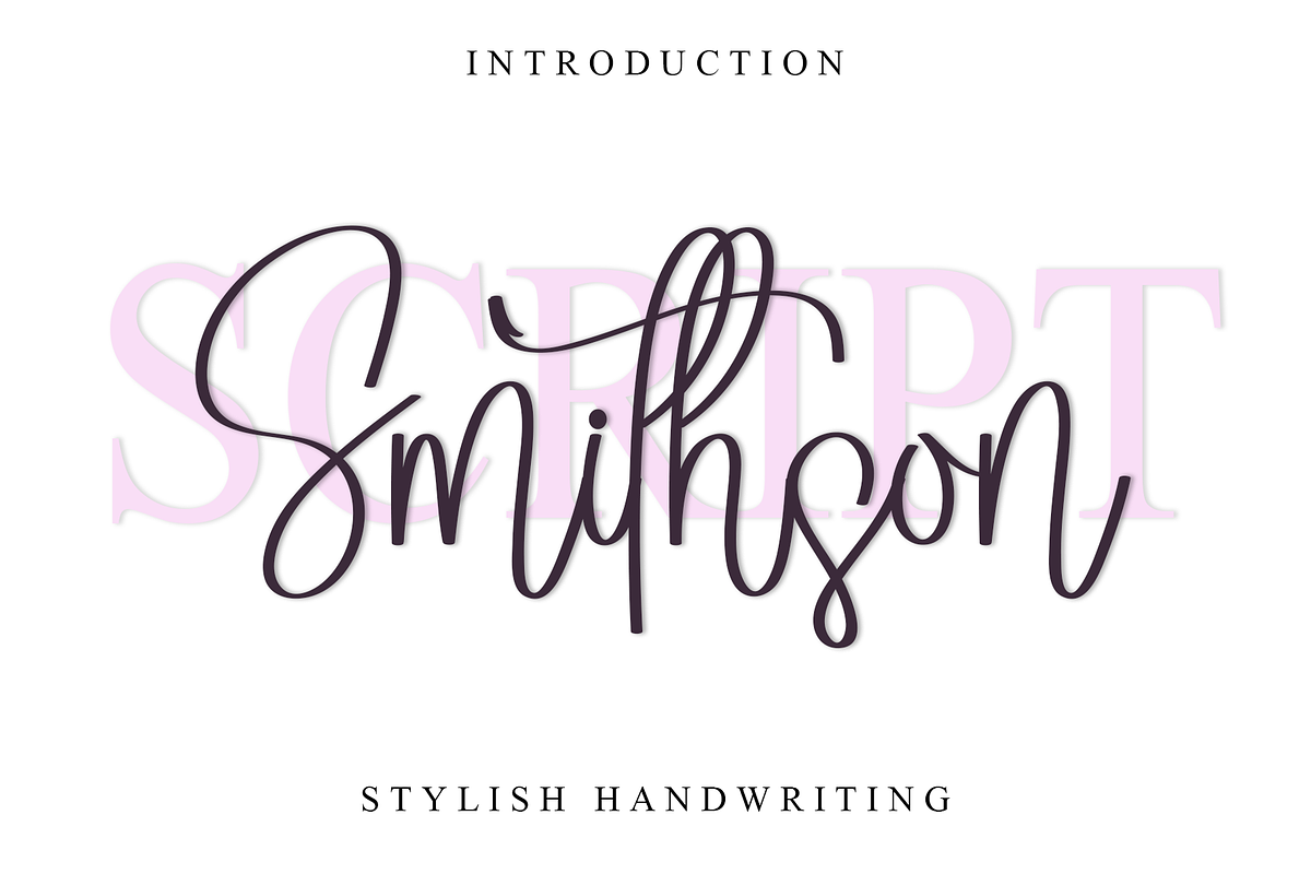 Smithson, a Handwritten Font by InermediaSTUDIO (Photo 1 of 8)