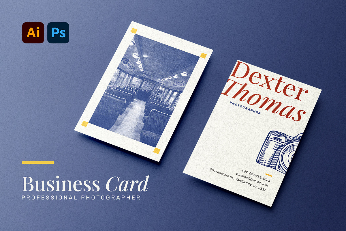 Vintage Photography - Business Card, a Business Card Template by VUNIRA (Photo 2 of 3)