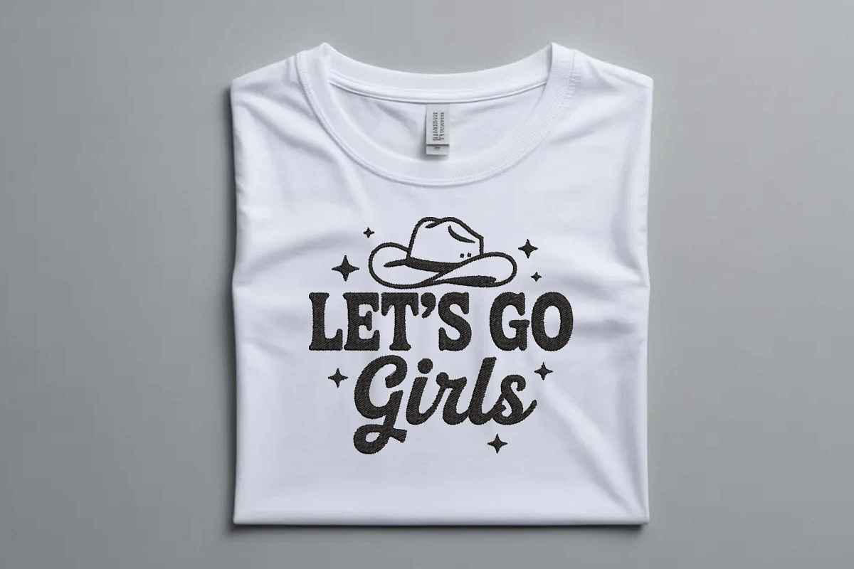 Let’s Go Girls Cowboy Hat Embroidery, an Illustration by Purpose Ekbal (Photo 2 of 3)