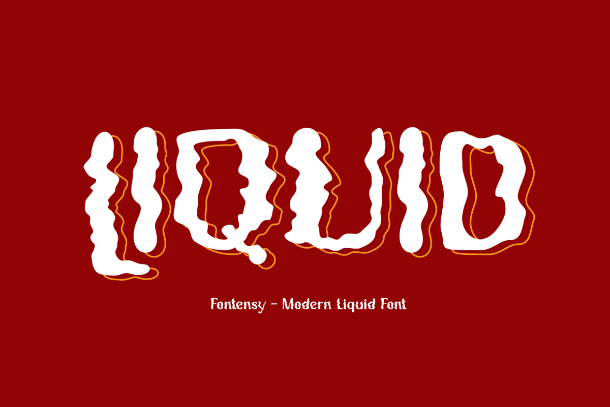 Rethor Liquid Font, a Sans Serif Font by Cut Story (Photo 4 of 9)