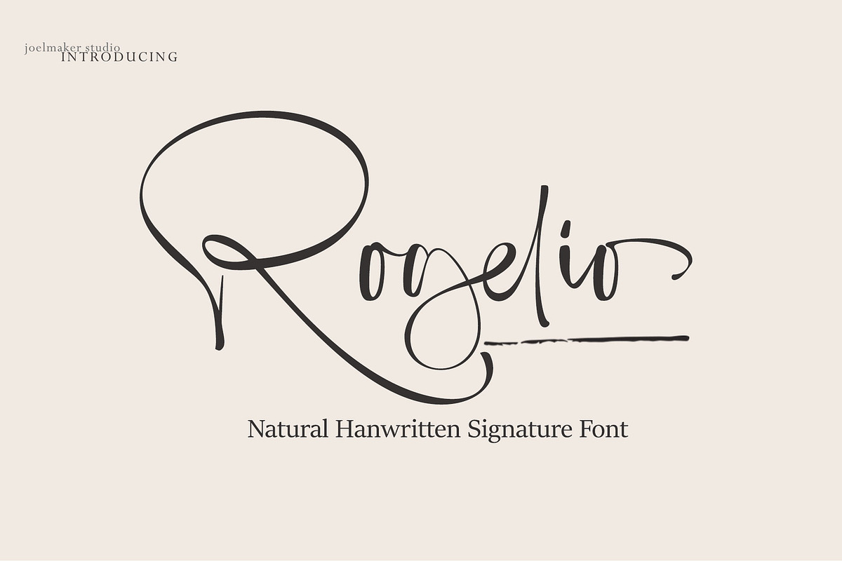 Rogelio Script, a Handwritten Font by joelmaker (Photo 17 of 17)