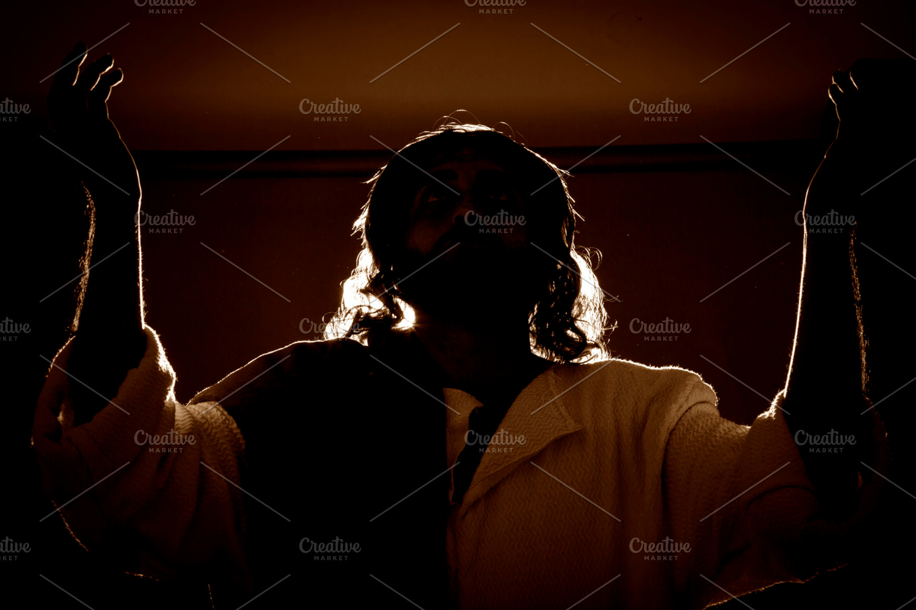 Jesus christ holding prayer stock photo containing catholic and communion, a Person Photo by Mexico stock images