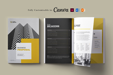 Business Proposal Template, Brochure, a Brochure Template by DesVert