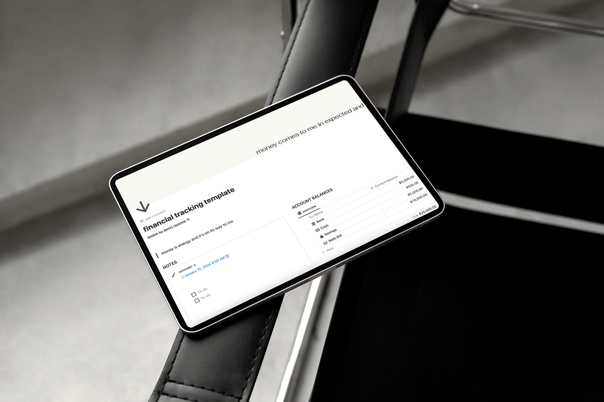Finance Tracker for Notion preview 2