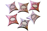 6 Gift Pillow Boxes - PDF Patterns, a Print Template by Kseniya-Omega (Thumbnail 2 of 4)