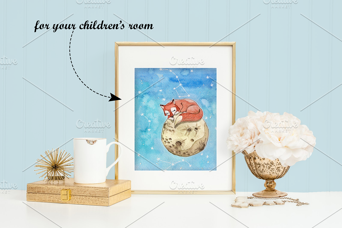 Foxes & Whales (2 watercolor sets), an Animal Illustration by 4erta (Photo 3 of 10)