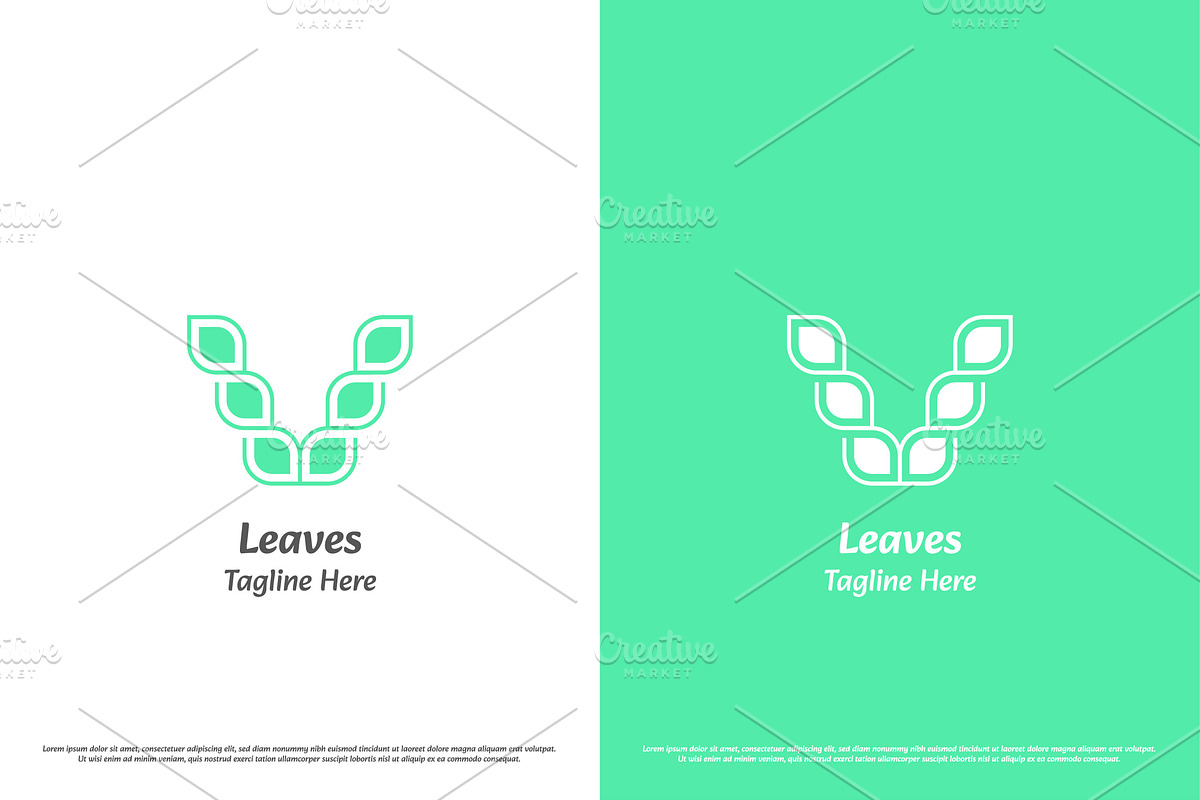 Letter V Nature Logo Design Icon, a Branding & Logo Template by Morvana Crew