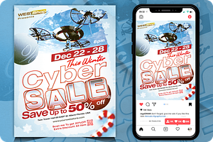 Cyber Sale Flyer, a Flyer Template by regalDRAW