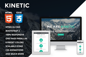 Kinetic - One Page Parallax Theme